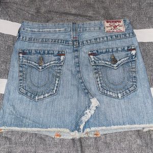 TRUE RELIGION DENIM SKIRT